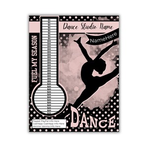 Dance Fundraiser - FUEL MY SEASON Fill My Meter Editable Template | Ballet Fundraiser | Dance Comp Fundraising | Dance Competition