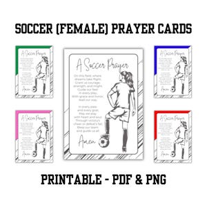 Cadeaukaartjes voor voetbalgebedskaarten: ondersteuning met inspirerende citaten, schriftkaarten en afdrukbare voetbalkaartjes voor goodiebags, cadeaus en games