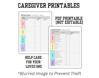Caregiver Printable: For the elderly and their caregiving. Help Keep Caregivers Informed | Nursing Home | Caregiving | Assisted Living