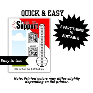 VOLLEYBALL Fundraiser With QR Code, Color Changing, Custom Template ...
