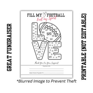 FOOTBALL FUNDRAISER | Fill My Football | Youth Football | Pee Wee | Youth Sports Fundraiser | Flag Football | Tackle Football | High School