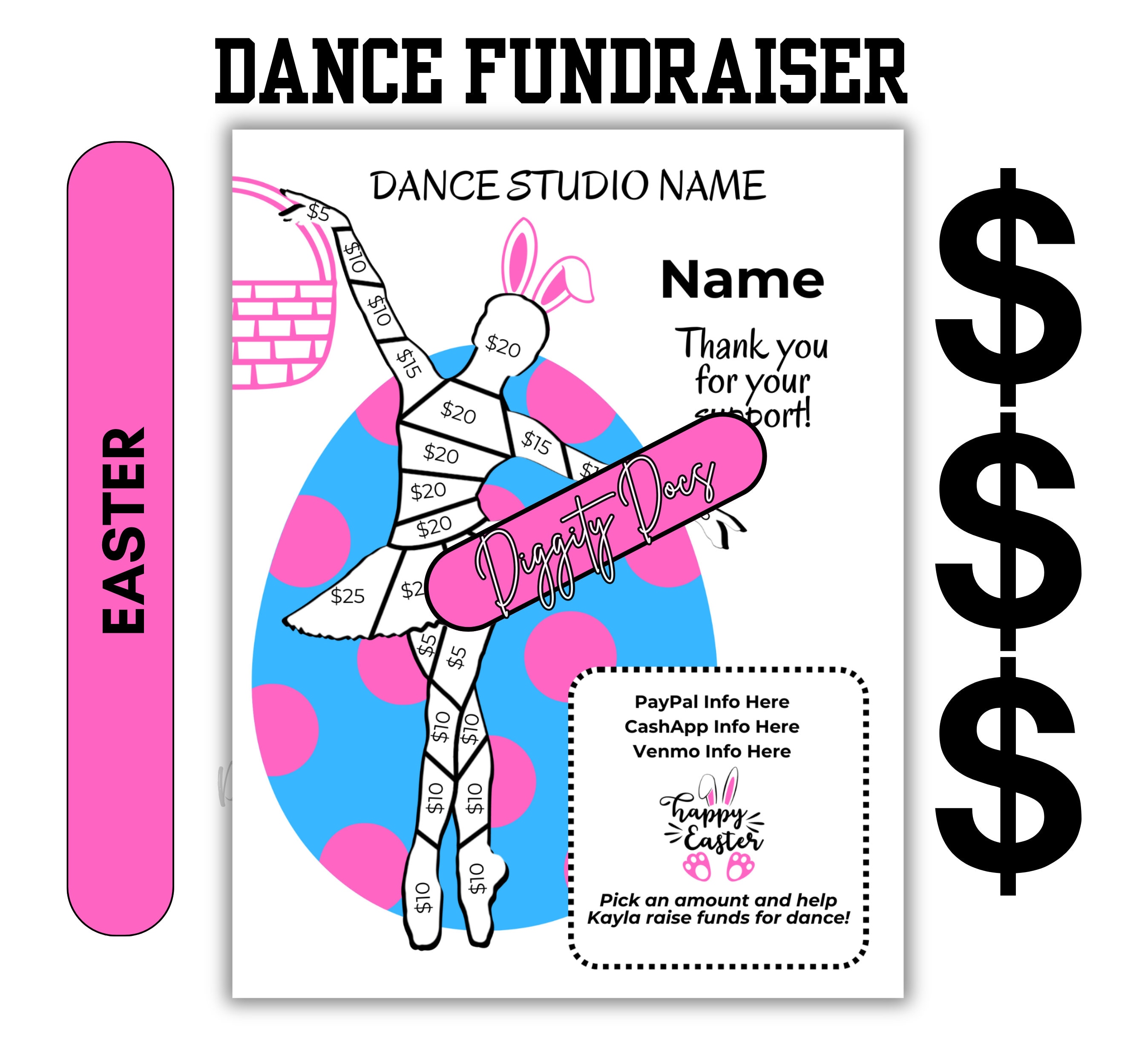 Easter Fill in Dancer Fundraiser | Donate to Support Ballet | Fill ...