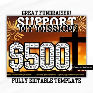 CHURCH BUILDING FUND Fundraiser Printable | Building Fundraising | Church Missionary | Color My Cross | Christian Fundraiser | Printable