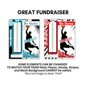 Basketball Fundraiser, Fuel My Meter, Unique, Fill My Basketball, Basketball Fundraising Flyer, AAU Basketball Fundraiser, Elite , Color My