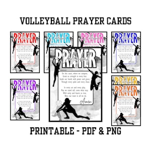 Cadeaukaartjes voor gebedskaarten volleybal: ondersteuning met inspirerende citaten, schriftkaarten en afdrukbare tags voor goodiebags, cadeaus, taslabels