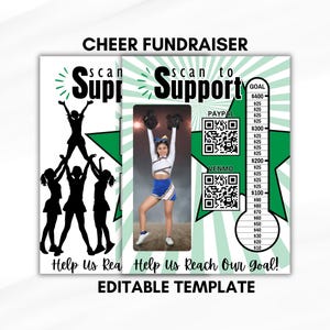 CHEER Fundraiser, Meter Fundraiser, Editable CHEER Fundraiser Game, Cheer Comp, Cheer Fundraising Flyer, Raising Money for Cheer