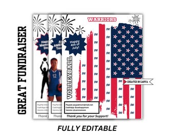 VOLLEYBALL FUNDRAISER Template | Fill My Volleyball Player | Volleyball Fill & Fund Fundraiser Sheet | AAU Volleyball | Elite Volleyball