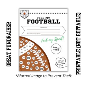 FOOTBALL FUNDRAISER | Fill My Football | Youth Football | Pee Wee | Youth Sports Fundraiser | Flag Football | Tackle Football