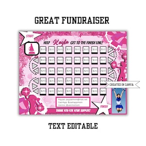 CHEER FUNDRAISER Game board | Editable Cheer Fundraiser Game | Cheer Comp | Cheer Fundraiser | Cheerleading Competition | Fundraising Flyer