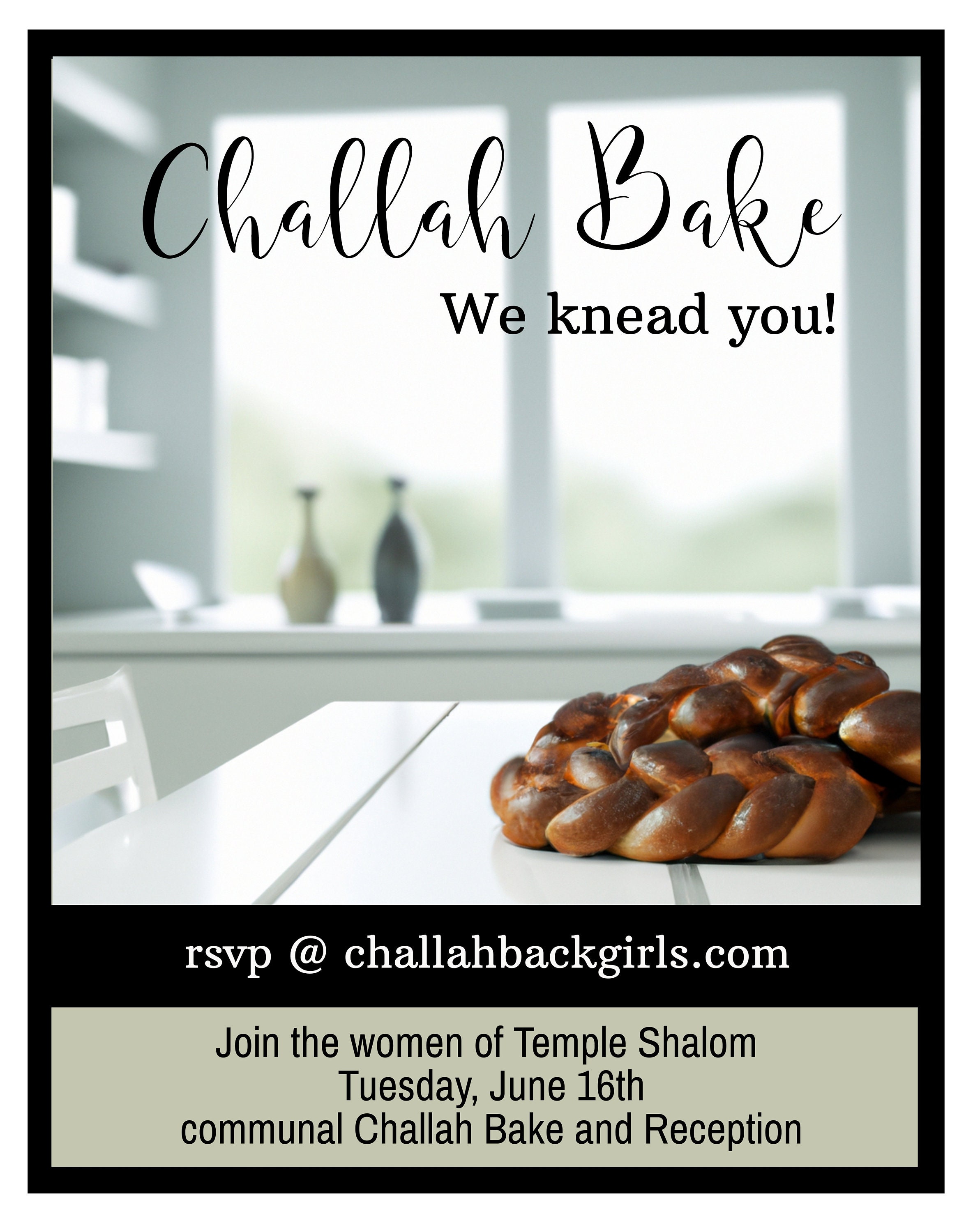 Challah Bake Flyer - Etsy