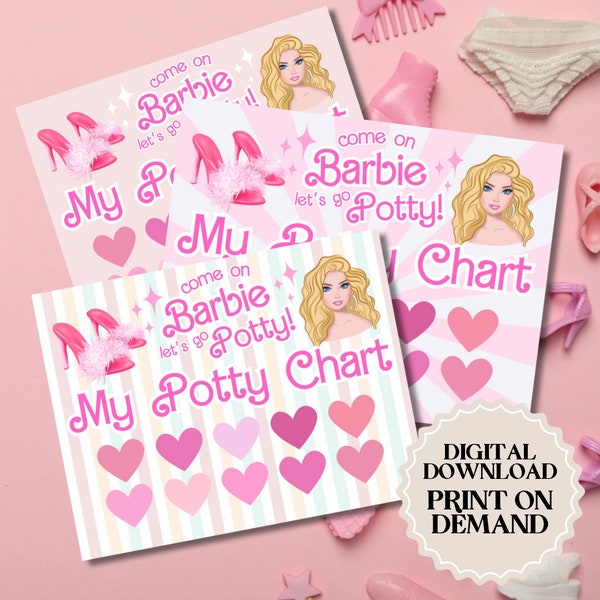 Barbie Inspired Potty Chart | Printable PDF