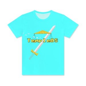 Camiseta gráfica TempleOS: 100 % algodón