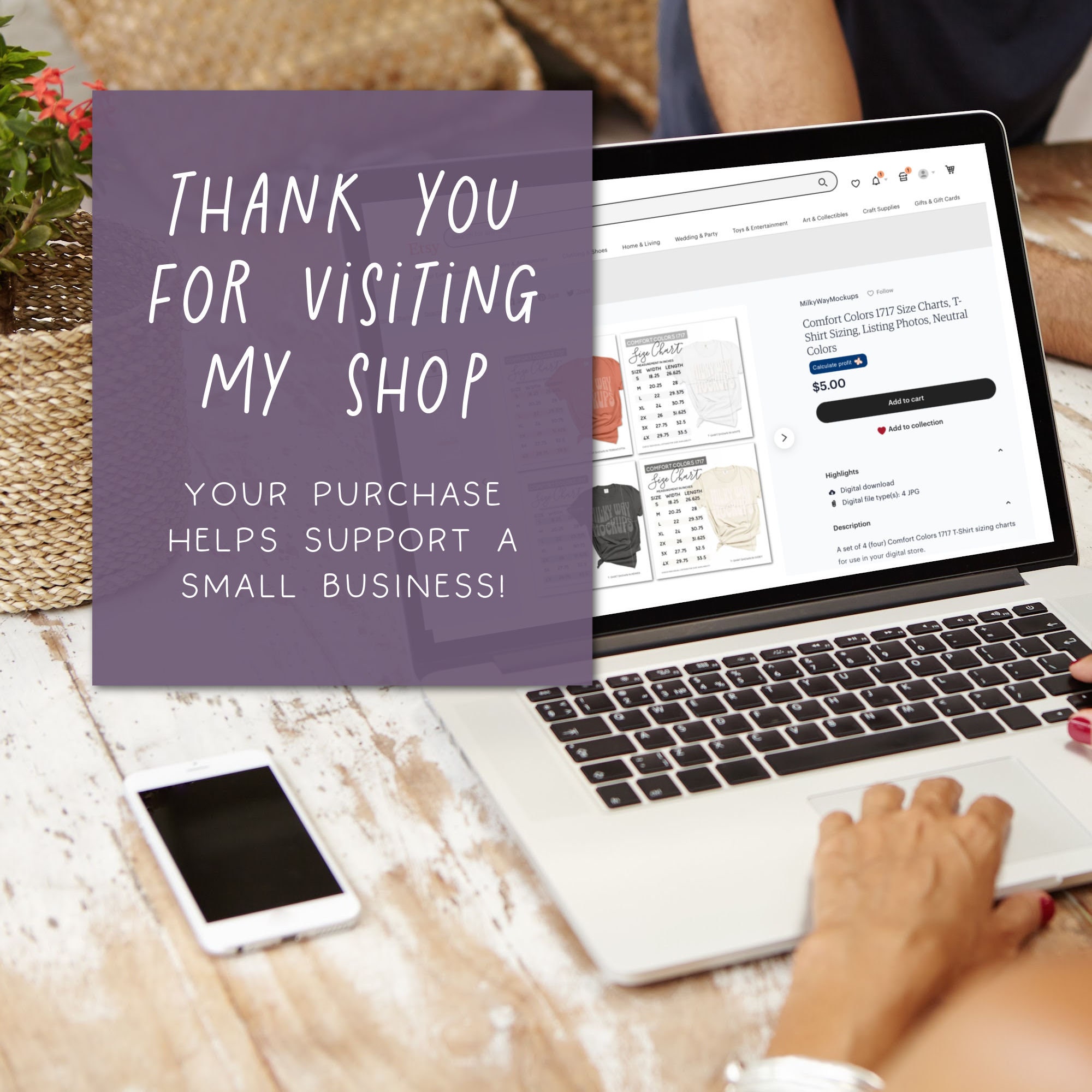 Comfort Colors Tshirt Size Chart, Listing Photos, Tshirt Size Chart