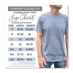 Comfort Colors Size Chart, Tshirt Size Guide, Listing Photos, Tshirt Size Chart, Unisex Size Chart, Store branding, Instant Download