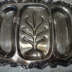 Wallace Silverplate Three Section Serving Platter