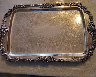 Reed and Barton King Francis Silberplatte Tablett 19X12