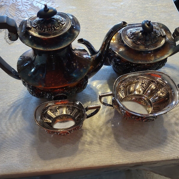 Sheffield Epns Tea Set Etsy