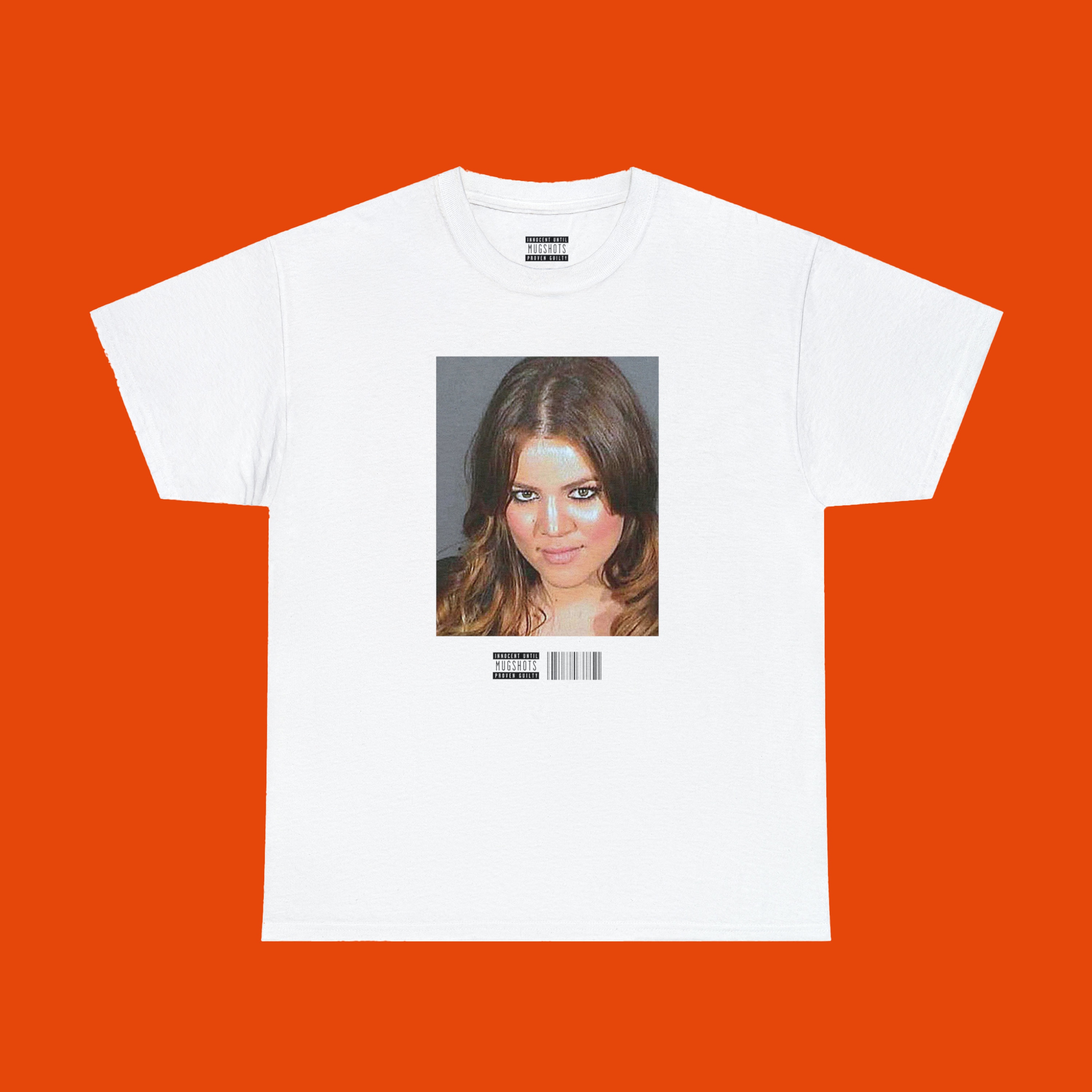 Khloe KARDASHIAN Mugshot TSHIRT – Unisex Celebrity y2k Fashion Inspired