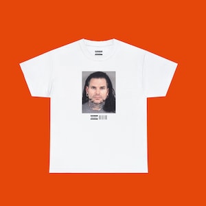 Jeff HARDY Mugshot TSHIRT - Unisex CELEBRITY Y2k Fashion Inspired Wrestling Fan Shirt