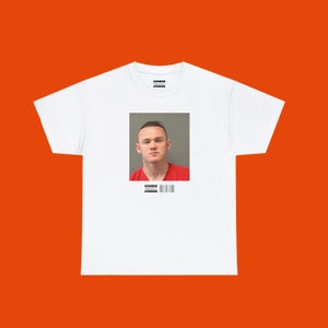 Wayne ROONEY Mugshot TSHIRT – Unisex CELEBRITY Y2k Fashion Inspired Soccer Shirt