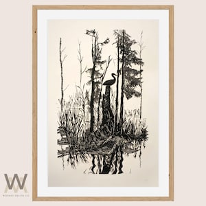 Art linogravure noir et blanc, gravures noir et blanc, Illustration linogravure fine art, impression rustique noir et blanc, gravures abstraites
