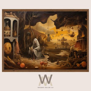 Surreal Sci-Fi Landscape Art Print: Mystical Dreamscape (Digital Download)