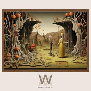 Mystical Dreamscape Art Print: Surreal Sci-Fi Landscape (Digital Download)
