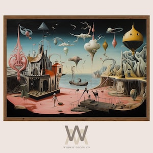 Surreal Fantasy Landscape Art Print: Mystical Dreamscape (Digital Download)