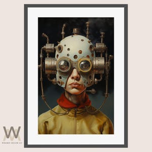 Surrealist art prints, Dark fantasy artwork, Dystopian Wall Art, Macabre Wall Art, Dark Academia, Strange Weird Digital Art, Steampunk Art