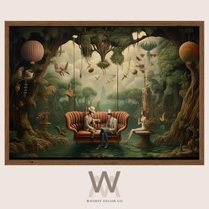Surreal Fantasy Landscape Art Print: Mystical Dreamscape (Digital Download)
