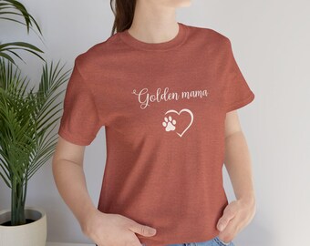 Camiseta Golden Mama, camiseta Golden Retriever para mamás de perros, camiseta Golden Retriever, regalo para amantes de los perros