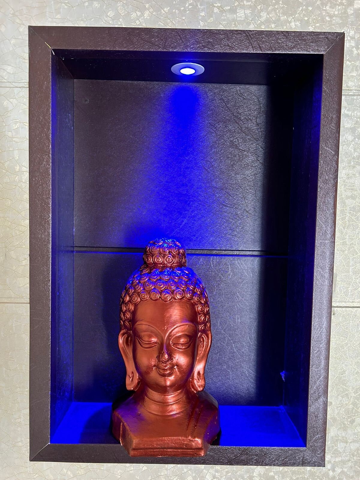 Lord Buddha Clay Statue Perfect Religious Gift Sitting Buddha Temple