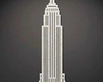 置物 Crystal World Mini Empire State Building 置物 Crystal World Mini Empire State Building 置物 Crystal