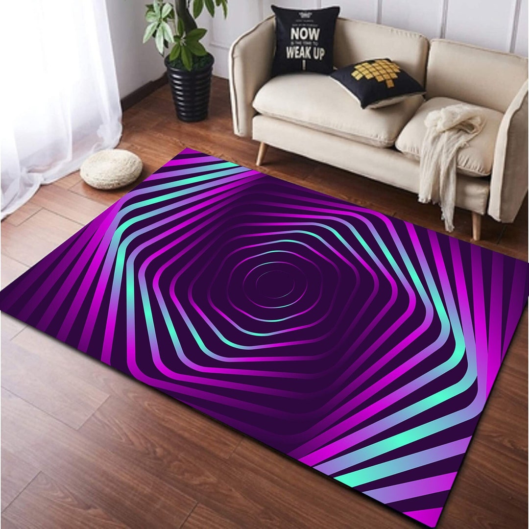 Illusion Rug Illusion Background Optical Illusion Rug Etsy