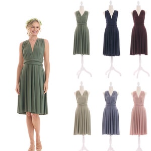 Juvell wrap dress - midi dress - bridesmaid dress wedding - evening dress - festive cocktail dress - infinity dress - including bandeau top