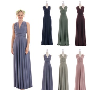 Juvell wrap dress - maxi dress - bridesmaid dress - infinity dress-evening dress - wrap dress - includes bandeau top - festive cocktail dress