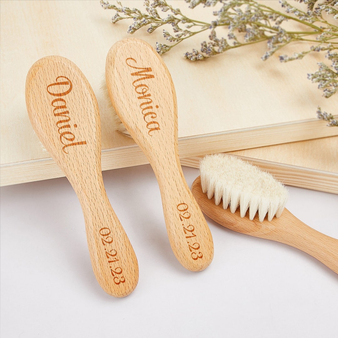 Personalized Baby Hair Brush Baby Shower Gift Engraved Baby Etsy