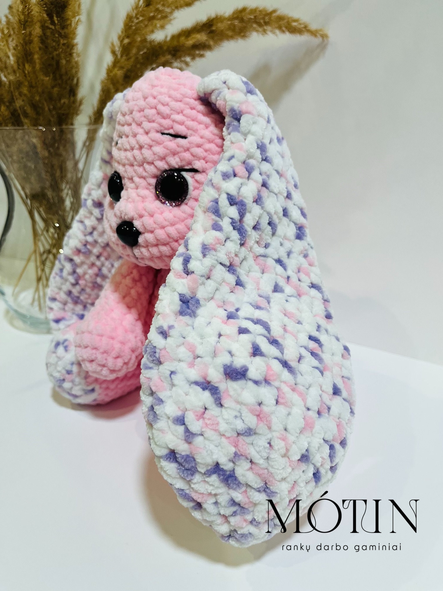 かぎ針編みのウサギ：長い耳を持つ手作りのぬいぐるみ - Etsy 日本