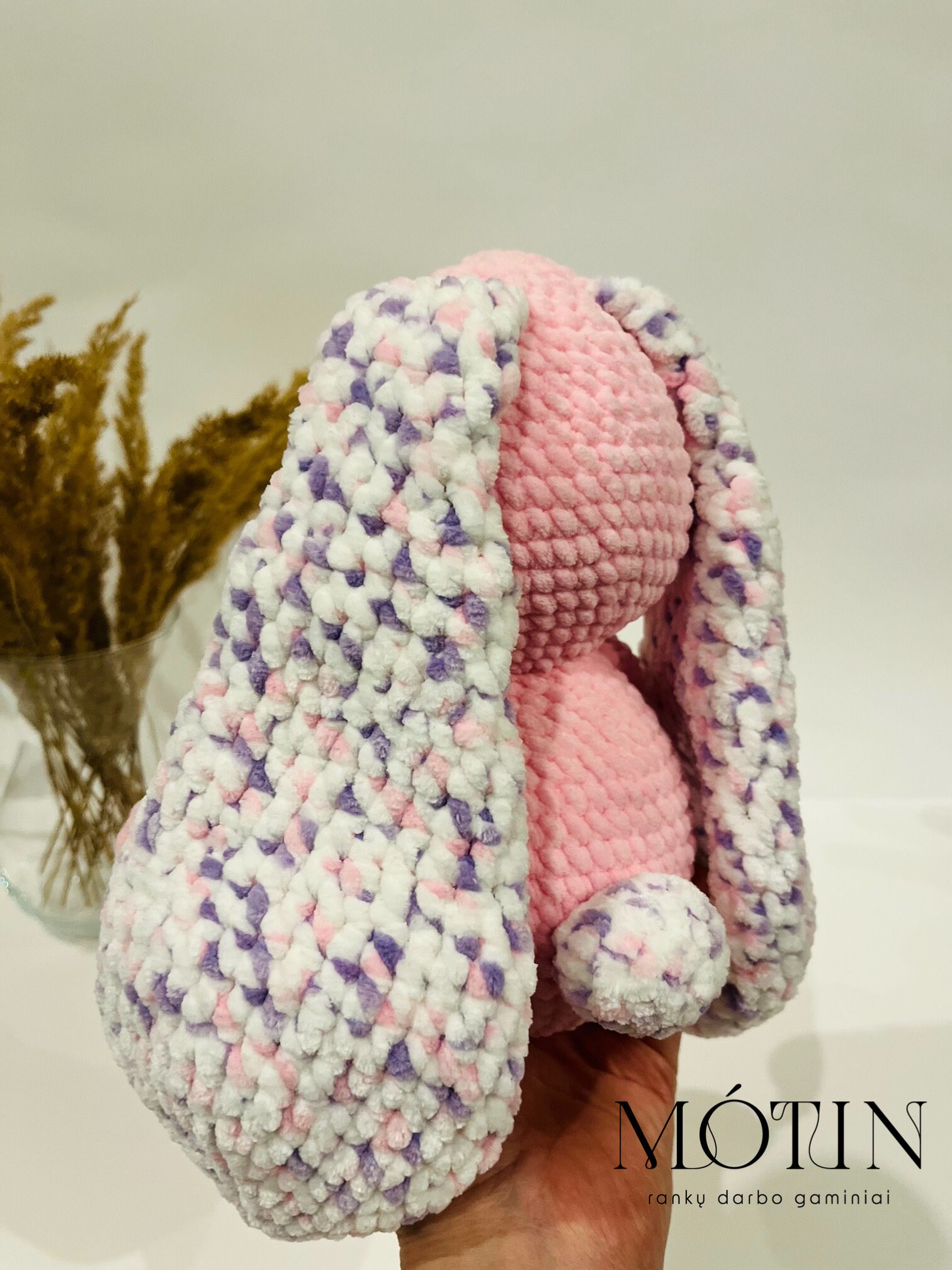 かぎ針編みのウサギ：長い耳を持つ手作りのぬいぐるみ - Etsy 日本