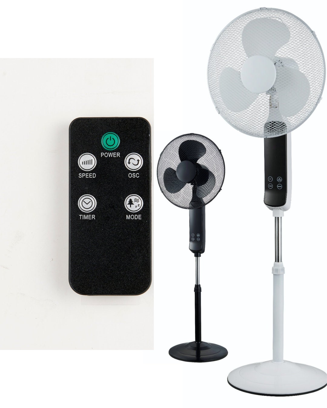 Oscillating Floor Standing Air Cooling Pedestal Fan, Remote Control