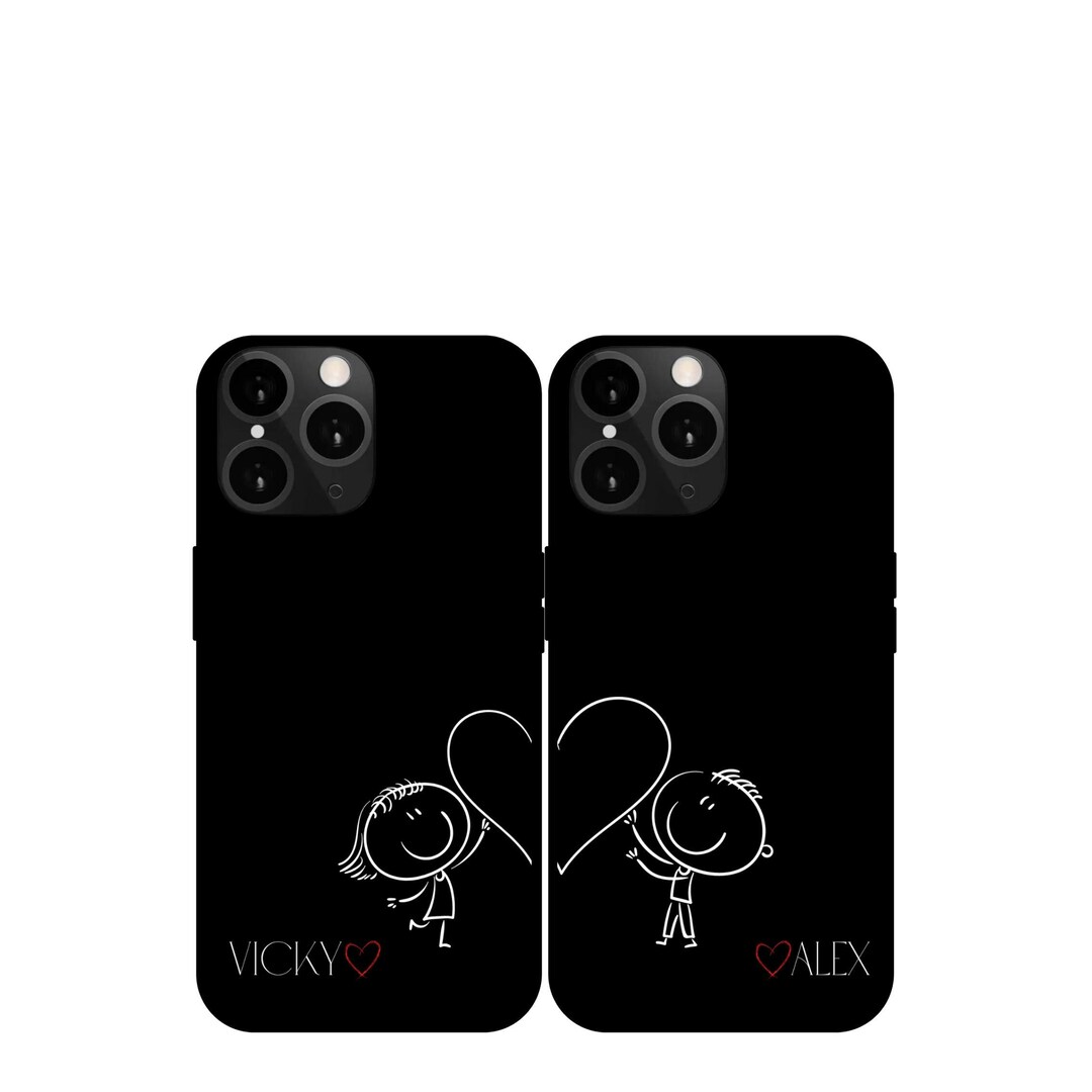 Custom Couple Matching Phone Cases, Personalized Matching Phone Case