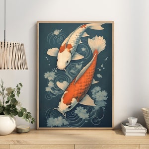 Koi fish poster