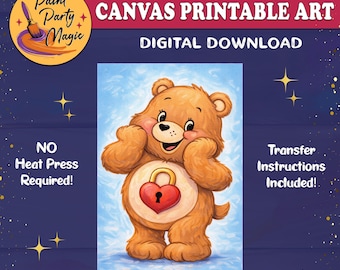 Plantilla DIY para pintar ositos de San Valentín (PDF, SVG, PNG)