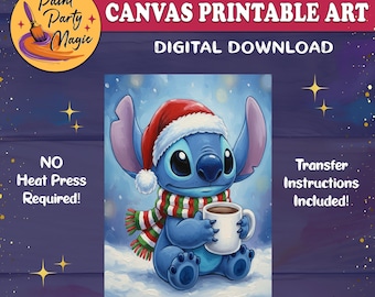 Descarga imprimible de trazadores para fiesta de pintura invernal: plantilla de arte invernal acogedor, actividad de pintura DIY