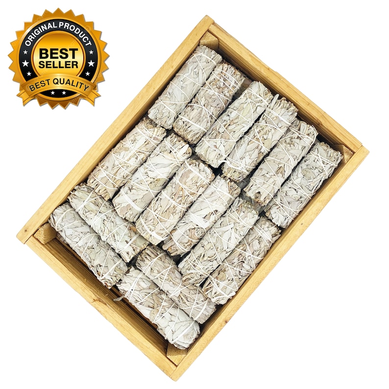 Bâtons de sauge blanche en vrac, en gros, Sauge cultivée de manière durable. Bâtonnets de 10cm, Qualité Premium image 7