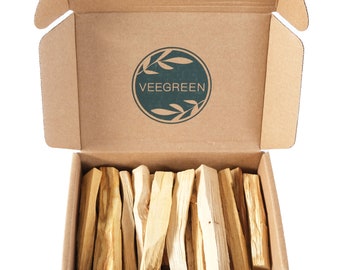 Palo Santo 18-23 batons en Coffret 150gr, Encens Naturel à bruler, Yoga, méditation, élimine les énergies négatives.