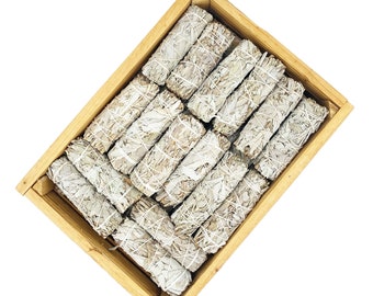 Bâtons de sauge blanche en vrac, en gros, Sauge cultivée de manière durable. Bâtonnets de 10cm, Qualité Premium