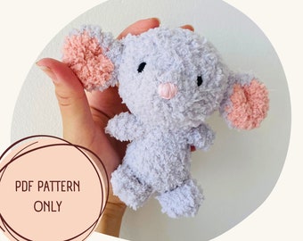 Mouse crochet pattern, Easy crochet pattern, Amigurumi mouse crochet pattern, Crochet pattern in English