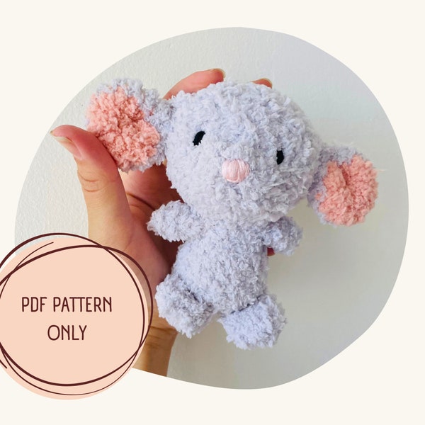 Patron crochet souris, Patron crochet facile, Patron crochet Amigurumi souris, Patron crochet en anglais