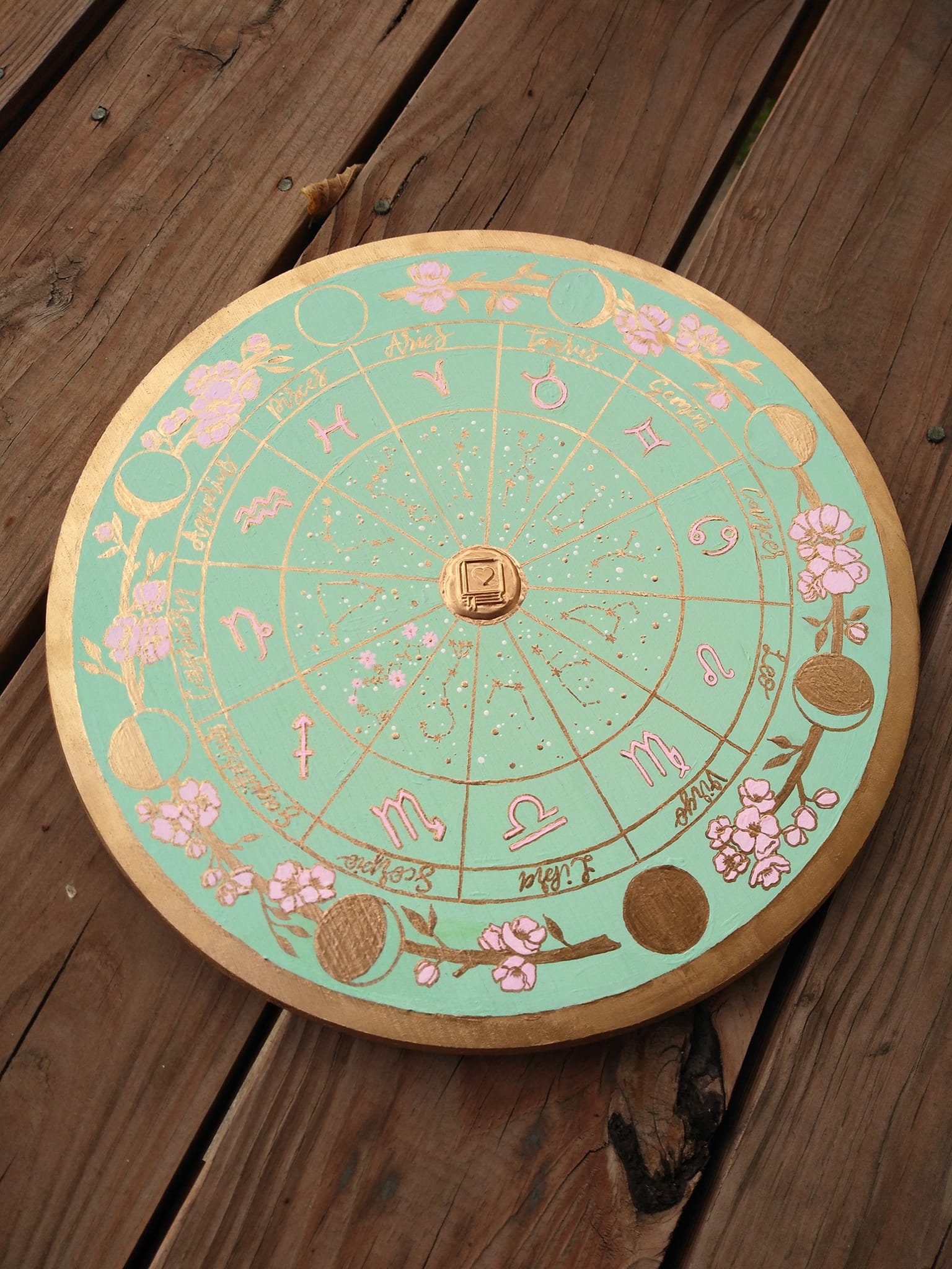 Custom Zodiac Moon Phase Plaque / Astrology Plaque / Witchy Etsy